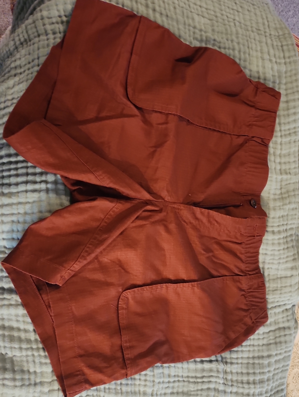 Duluth Trading Co Rust Brown Women's Cargo Shorts